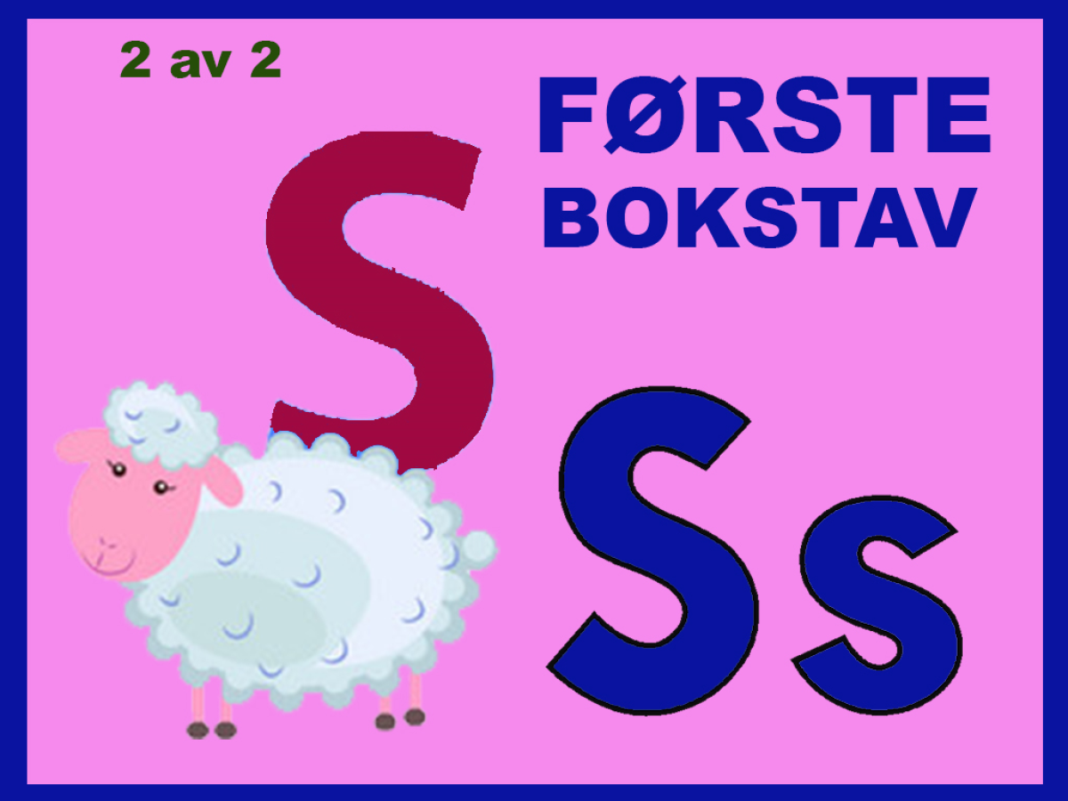Bokstav S del 2, spill, cover