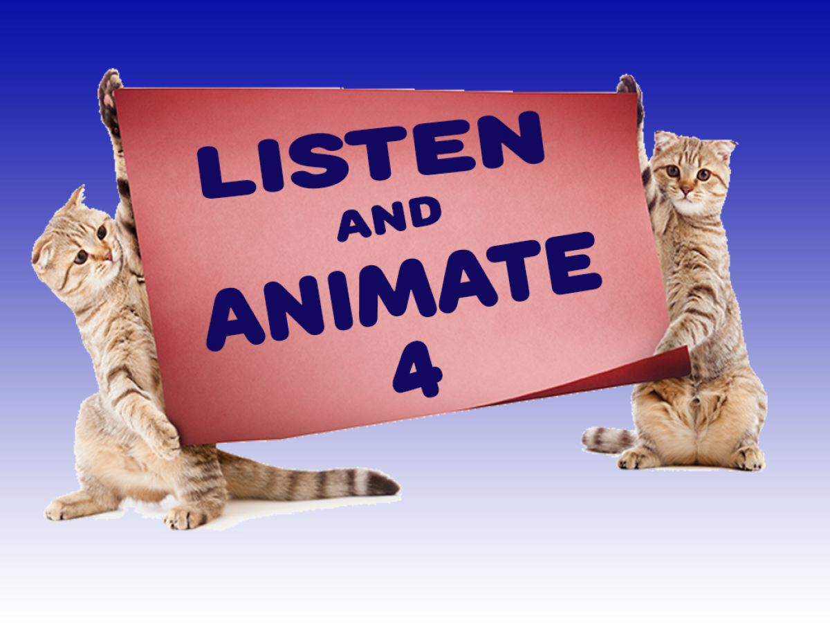 Listen and animate 4, game, spill, cover