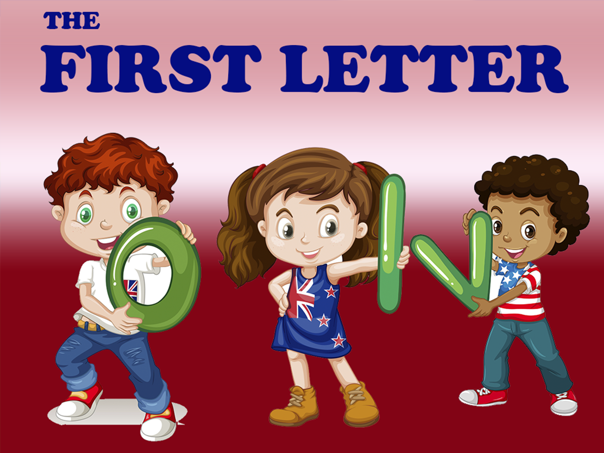 Spill cover the first letter